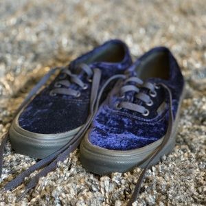 Crushed Velvet Vans